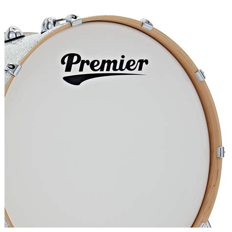 Premier Genista Maple 24 X 14 Bass Drum Silver Sparkle At Gear4music