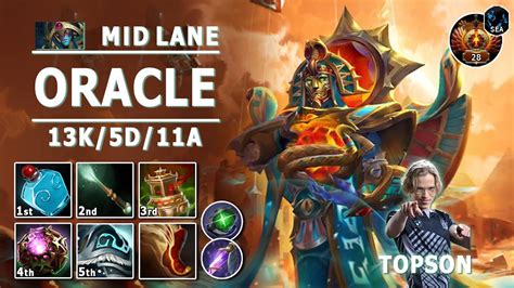 Oracle Mid Lane B Topson Core Oracle Play Dota Immortal