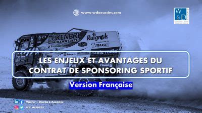 Les Enjeux Et Avantages Du Contrat De Sponsoring Sportif Winter