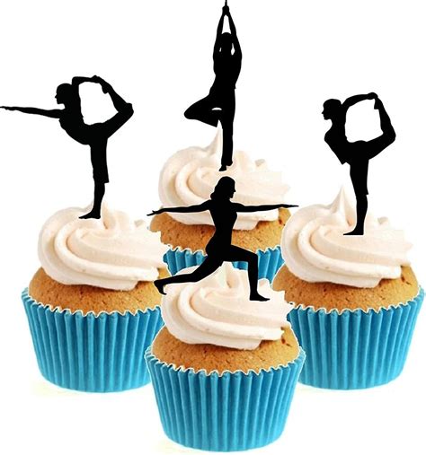 Sprinkles And Toppers Ltd Yoga Silhouette Collection Edible Stand Up