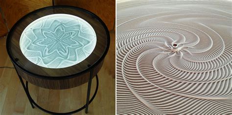 An Artist Creates Mesmerizing Kinetic Sand Drawings Coffee Tables