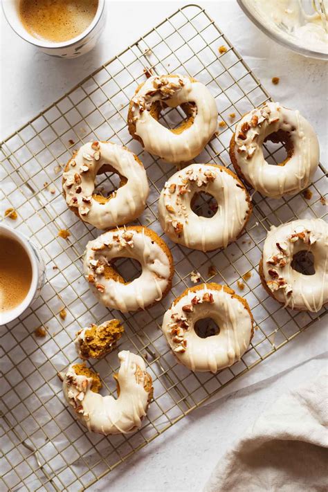 Baked Pumpkin Donuts With Maple Glaze Katiebird Bakes