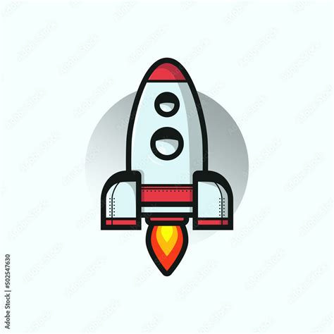 Cartoon rocket design rocket logo design logo design template Stock ...