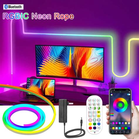 Waterproof Smart Dreamcolor Led Neon Strip 5m 10m 96leds M Rgbic Neon