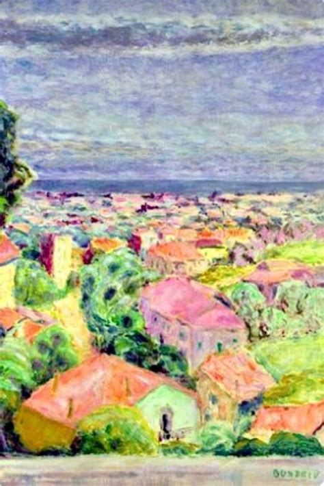 Pierre Bonnard Vue Du Cannet Watercolor Artists Oil Painting