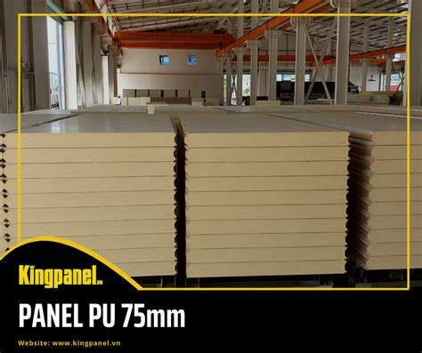 Tấm Panel Pu Vách Ngàm Zlock 75mm Cách Nhiệt Chống Cháy