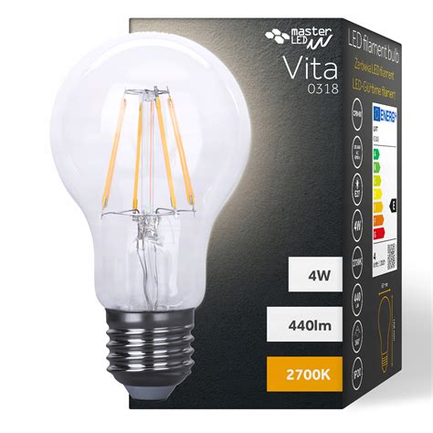 Żarówka Led E27 4w Filament Edison Retro Ozdobna Żarówka żarnik Led