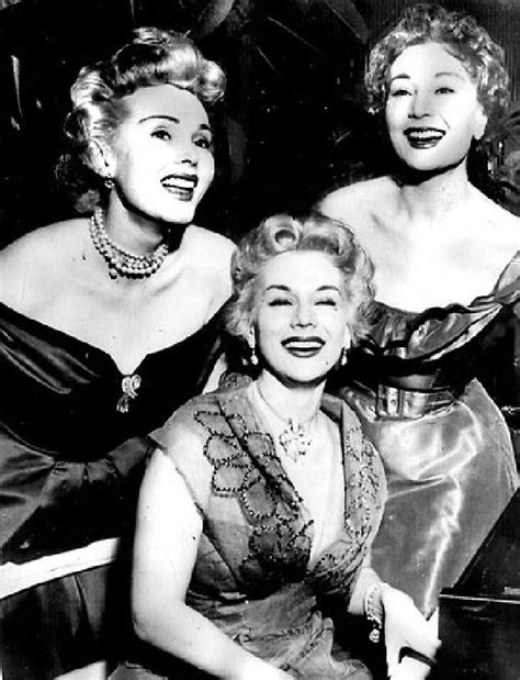 The Gabor Sisters Eva Zsa Zsa And Magda Gabor Sisters Celebrity