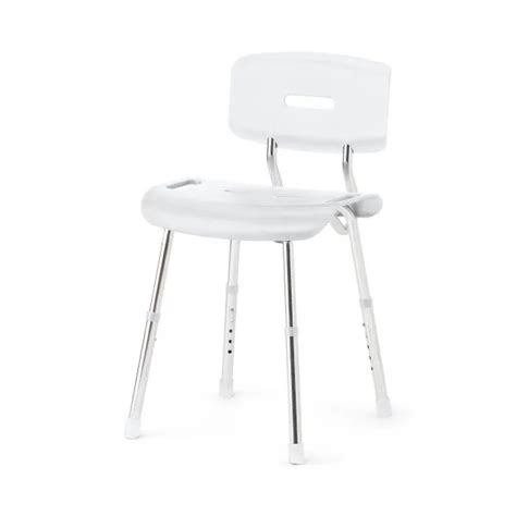 Medline Shower Chair With Back Antimicrobial