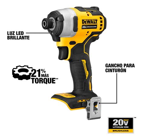 Atornillador De Impacto Atomic V Bater As De Ah Dewalt