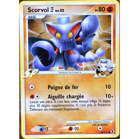 Scorvol Conseil Platine Rivaux Mergeants Carte Pokemon