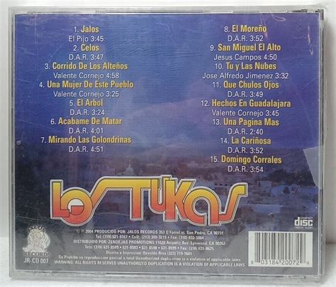 Los Tukas 15 Exitos Celos Cd Nuevo 861 Ebay