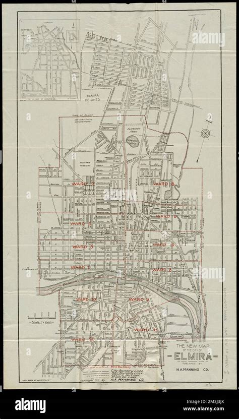 The new map of the City of Elmira , Elmira N.Y., Maps, Elmira N.Y ...