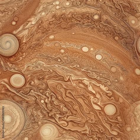 Jupiter Surface Seamless image depicts the planet's abstract and ...