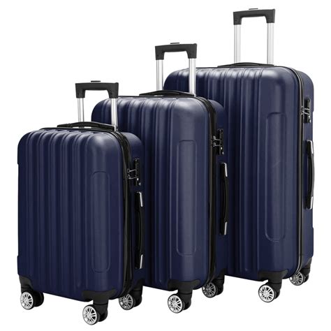 Lowestbest - Lowestbest Traveling Luggage, 3Pcs Luggage Set, 20"+24"+28" Portable Large Capacity ...