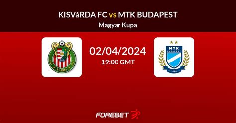 Kisvárda FC vs MTK Budapest Prediction Stats H2H 02 Apr 2024