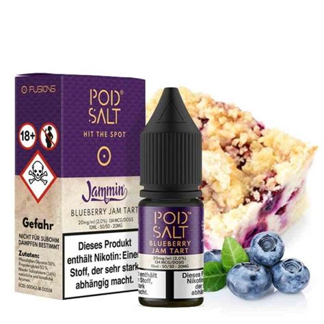 POD SALT Blueberry Jam Tart Nicotine Salt India Vape Store Best