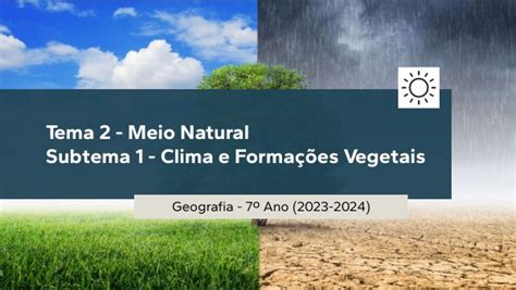 Clima E Formações Vegetais