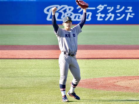 慶大・外丸東眞が圧巻の完封劇でリーグ通算10勝目！防御率トップ124で最優秀防御率へ視界良好 Baseball King