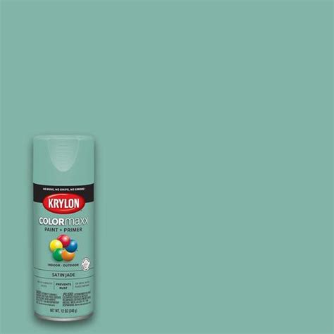 Krylon COLORmaxx Satin Jade Spray Paint and Primer In One (NET WT. 12 ...