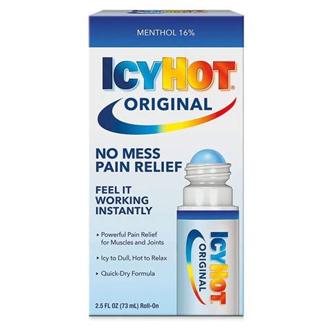 Dầu xoa bóp giảm đau Icy Hot Original No Mess Pain Relief Roll On 73ml Shop Mùa Xuân