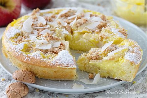 Ricetta Torta Di Mele Con Crema E Amaretti Impasto Dolce