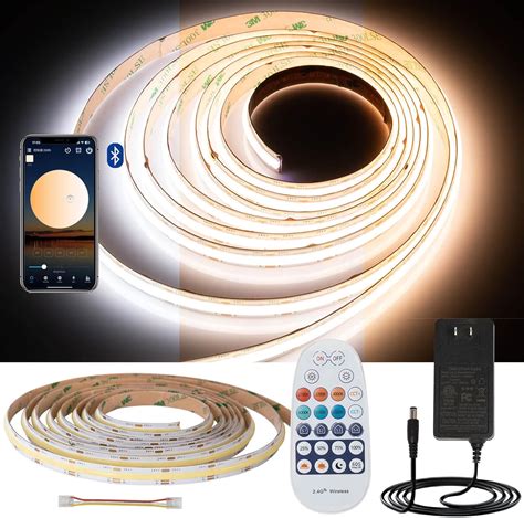 Amazon GIDEALED CCT COB LED Strip Light Dimmable Kit 2700K 6500K