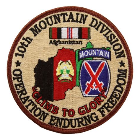 Th Mountain Division Operation Enduring Freedom Patch Climb To Glory