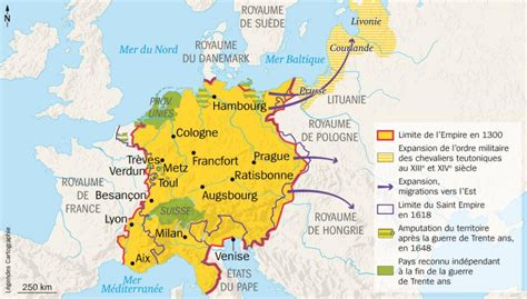 Évolution des frontières de l Allemagne 14 ap J C 1990 lhistoire fr