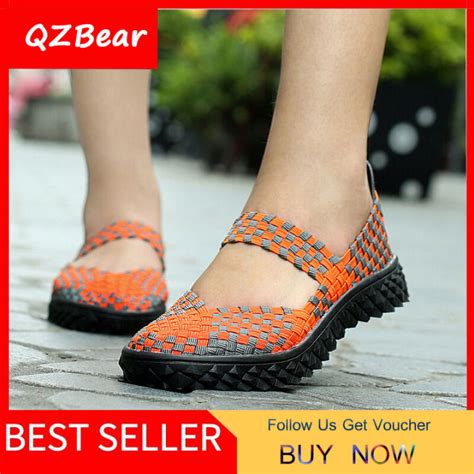 Qzbear Light Weight Mesh Women S Sneakers Summer Ribbon Soft