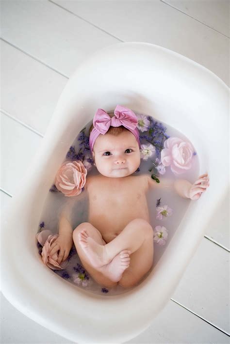 Baby Milk Bath Photography Session Lauren Cherie Photography