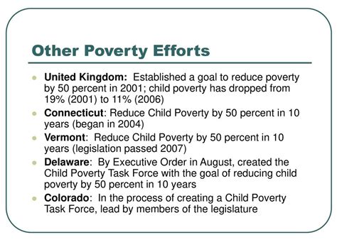 Working On Poverty Five Conclusions From States Ppt Download