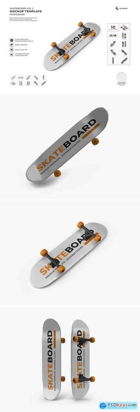 Skateboard Deck Mockup Template Set Vol 2 Free Download Photoshop