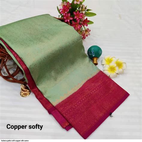 KUBERA PATTU SOFT COPPER SILK SAREE