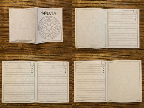 D D 5e Printable Character Booklet PACK Dnd Spell Cards Etsy Dnd