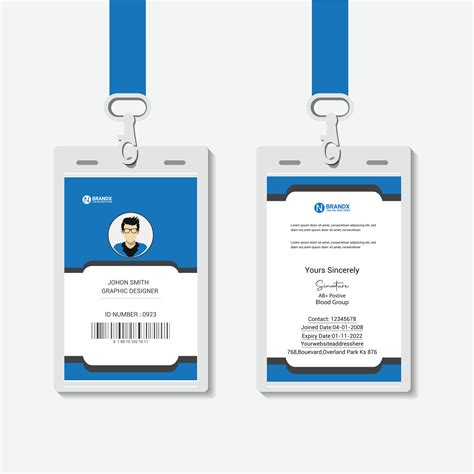 Medical Id Card Template Vector Art Icons And Graphics For Free Download