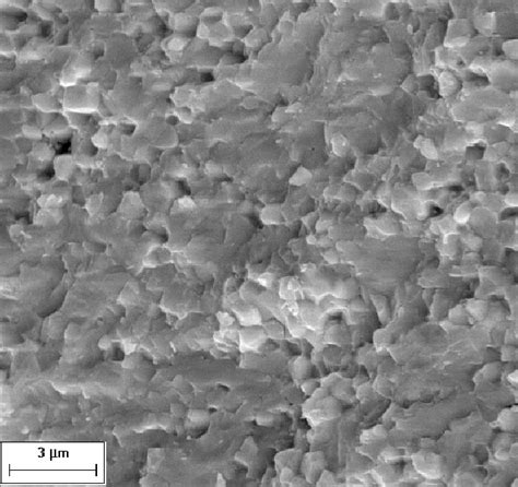 Sem Image Illustrating The Microstructure Of A Ceramic Sample Of Download Scientific Diagram