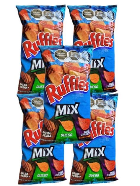 Ruffles Mix Sabritas Mexican Chips 5 Bags 55 G Etsy