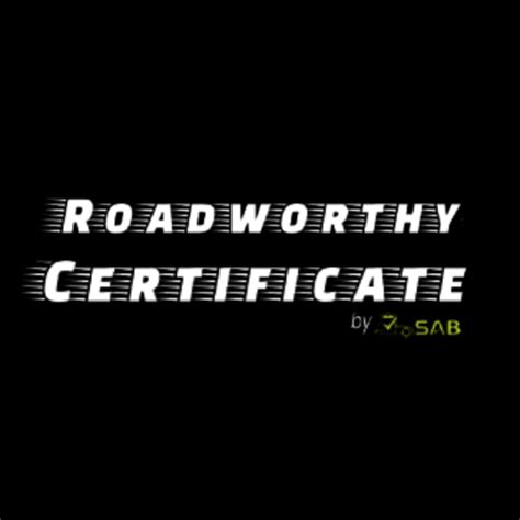 Roadworthy Certificate Online Presentations Channel