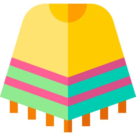 Poncho Basic Straight Flat Icon