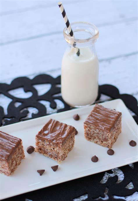 Frosted Chocolate Peanut Butter Rice Krispies Treats Simply Being Mommy