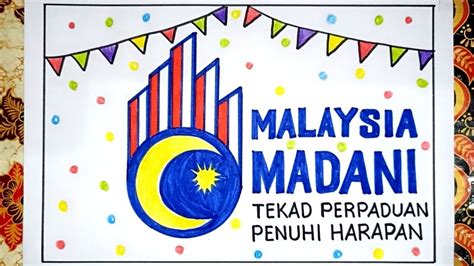 Poster Kemerdekaan Malaysia Cara Melukis Poster Kemerdekaan Malaysia