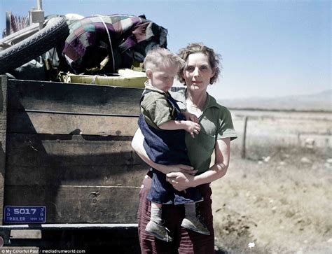 Dust Bowl Refugees In Shacks Shown In New Colour Photos Daily Mail Online