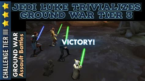 Assualt Battle Ground War Challenge Tier Jedi Luke Strategy Guide