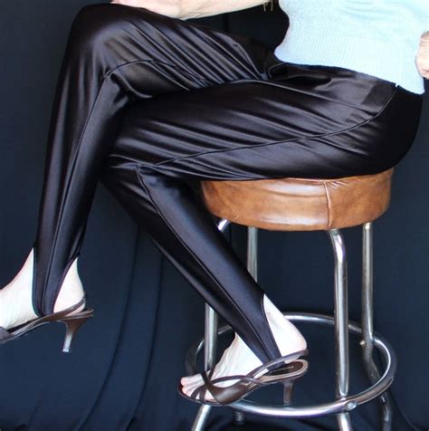 80s Black Stirrup Pants Disco Retro Fun By Sue Blue Of New