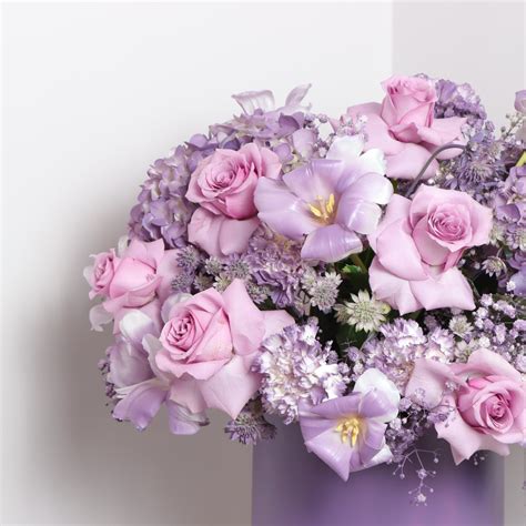 Buy Purple Flower Box | Flowers' Square – Flowers Square