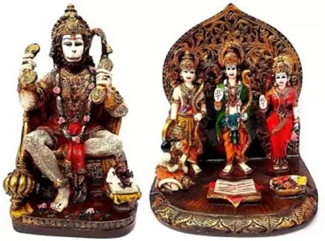 Buy Krishnagallery1 ENTIQUE Hanuman Statue Ram Darbar Idol Marble