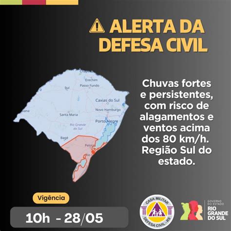 Defesa Civil Alerta Para Chuvas Fortes E Persistentes Risco De