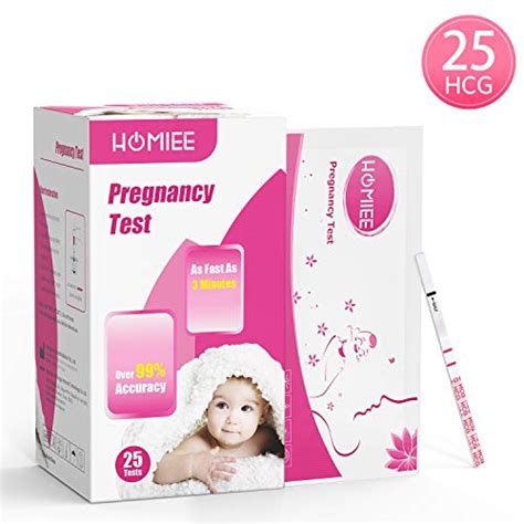 Homiee Pregnancy Test Strips 25 Pack Individually Wrapped Pregnancy Strips Early Home