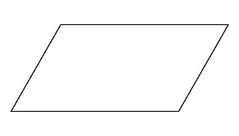 Parallelogram Shape Coloring Page